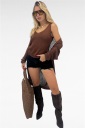 cardigan lungo traforato mesh